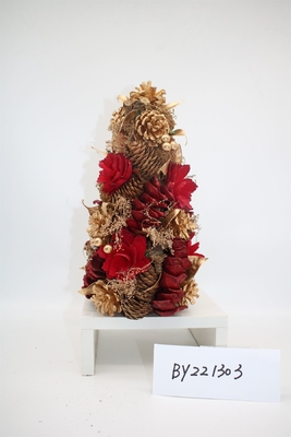 Christmas Decor Table Ornaments Pinecone Tree Wooden Christmas Tree Decorations For Home
