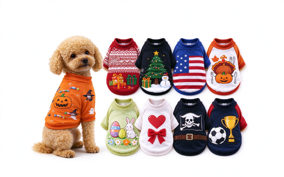 Fashion Pet dog Clothes indoor outdoor cat garments Christmas festival gifts