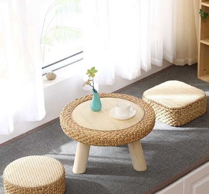 The cane makes up tatami tea table window table of the sitting room windows table