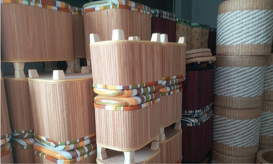 Natural Straw Household Storage Stool Grass Bamboo Woven Ottoman Box Eco-Friendly Hand-Woven Grass Rattan Stools
