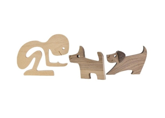 Home Office Wooden Craft Decor Statue Cute Handmade Wooden Figurines Carving Animal Wooden Decoration Orname