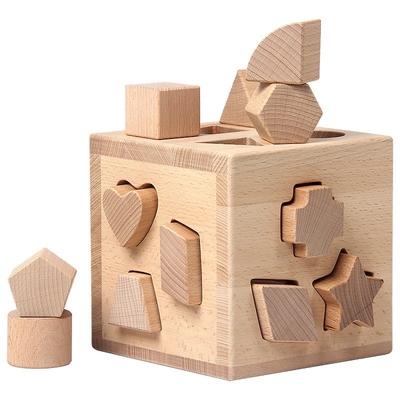 Eco-friendly Wooden 3D Building Blocks Creative Art Gift Home Ornament Decoration Solid Wood Kids Toys DIY wooden toy