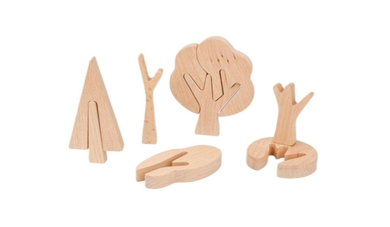 Eco-friendly Wooden 3D Building Blocks Creative Art Gift Home Ornament Decoration Solid Wood Kids Toys DIY wooden toy