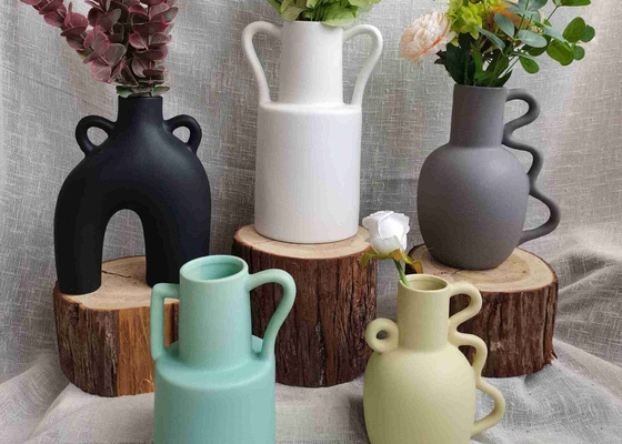 Factory Direct Supply Classic Handmade Pottery Clay Flower Pot Porcelain Ceramic Statued Vase For Home Decor