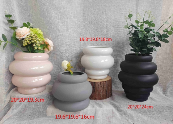 Factory Direct Supply Classic Handmade Pottery Clay Flower Pot Porcelain Ceramic Statued Vase For Home Decor