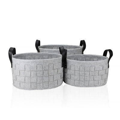 Factory Direct Supply Fashion Wool Felt Bast Storage Bin