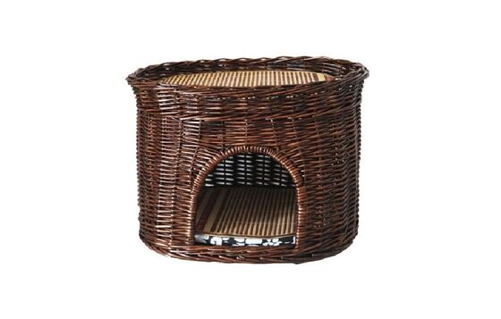 Comfortable Dog Bed for Multiple Dogs Indoor cat Bed House Pad Willow wicker