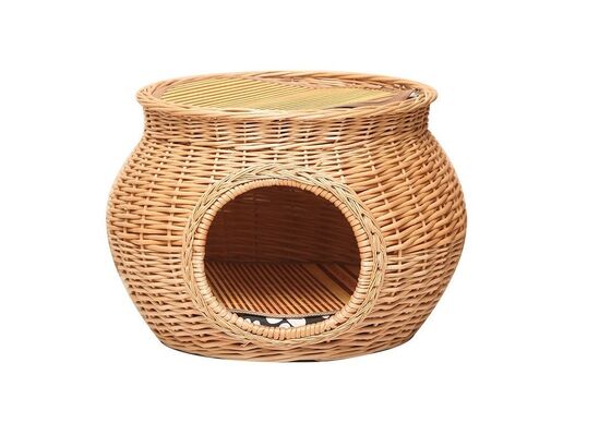 Comfortable Dog Bed for Multiple Dogs Indoor cat Bed House Pad Willow wicker
