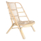 Luxury Cane Modern Chair Adjustable Wooden Wicker Rattan Bar Chairs Outdoor Garden Sofa Chair