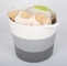 Decorative custom woven cotton rope laundry toys candy storage fabric small round container wholesale spa gift baskets s