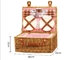 Natural Willow Wicker Picnic Basket Cheap Lunch Bags Outdoor Lunch Basket