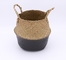 Handicraft Natural Seagrass Storage Basket With Handle ECO Friendly Kids Toy Clothes Baskets Storage Home Decoractions