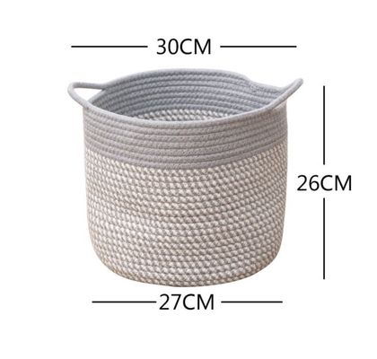 Decorative Custom Woven Cotton Rope Laundry Toys Candy Storage Fabric Container Wholesale Spa Gift Baskets Organizer