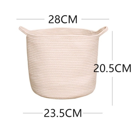 Decorative Custom Woven Cotton Rope Laundry Toys Candy Storage Fabric Container Wholesale Spa Gift Baskets Organizer