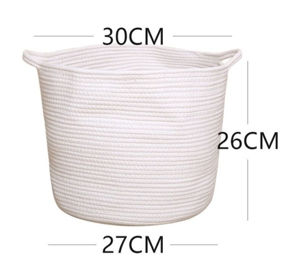 Decorative Custom Woven Cotton Rope Laundry Toys Candy Storage Fabric Container Wholesale Spa Gift Baskets Organizer