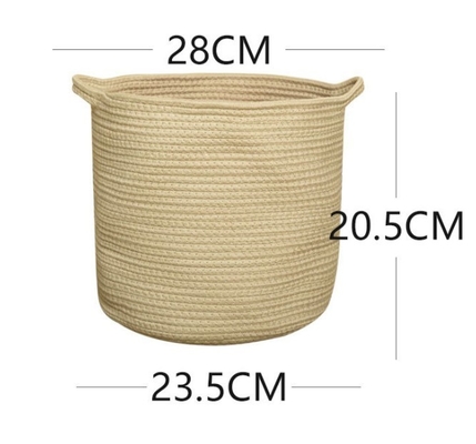 Decorative Custom Woven Cotton Rope Laundry Toys Candy Storage Fabric Container Wholesale Spa Gift Baskets Organizer