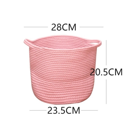 Decorative Custom Woven Cotton Rope Laundry Toys Candy Storage Fabric Container Wholesale Spa Gift Baskets Organizer