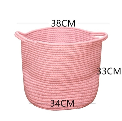 Decorative Custom Woven Cotton Rope Laundry Toys Candy Storage Fabric Container Wholesale Spa Gift Baskets Organizer