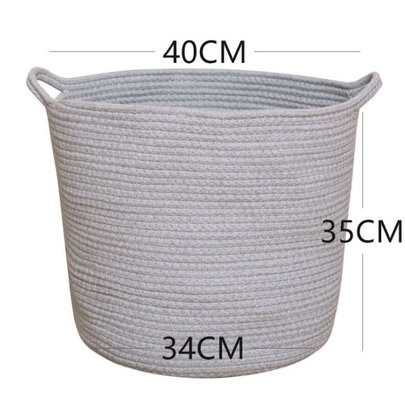 Decorative Custom Woven Cotton Rope Laundry Toys Candy Storage Fabric Container Wholesale Spa Gift Baskets Organizer