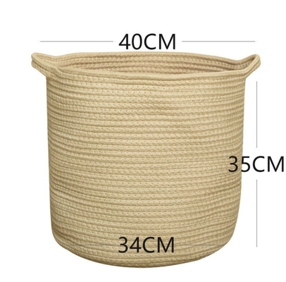 Decorative Custom Woven Cotton Rope Laundry Toys Candy Storage Fabric Container Wholesale Spa Gift Baskets Organizer