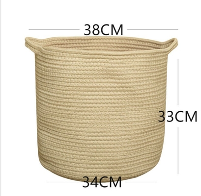 Decorative Custom Woven Cotton Rope Laundry Toys Candy Storage Fabric Container Wholesale Spa Gift Baskets Organizer