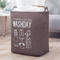 White Kids Baby Cotton Canvas Fabric Storage Bin Dirty Cloth Toys Collecting Basket Set Foldable Custom Laundry Bags