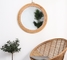 Natural Handmade Decorative Wall Rattan Mirror Modern Luxury home decorations  willow wicker Mirror