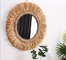 Natural Handmade Decorative Wall Rattan Mirror Modern Luxury home decorations  willow wicker Mirror