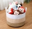 OEM Home Center Decoration Easter Woven Big Blue Cotton Rope Baby Storage Organizer Empty Toys Gifts Clothes Laundry Bas