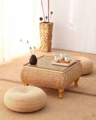 The cane makes up tatami tea table window table of the sitting room windows table