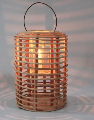 Hot Sale Led Lantern Indoor And Outdoor Decoration Natural Handmade Rattan Weave Candle Holder