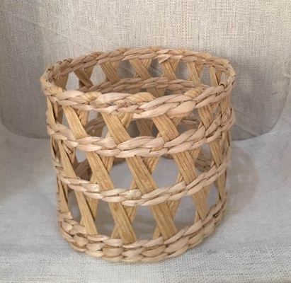 Best selling Seagrass bottle carrier Wicker detox bottle holder Seagrass glass cup holders