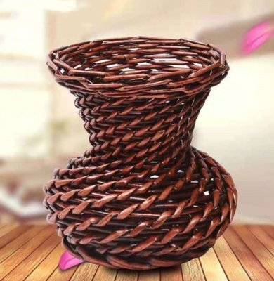 Best Home Decor Popular Rattan Plant Stand, Planter Holder Wholesale Natural Seagrass Vase Handicraft Wicker Flower Pot