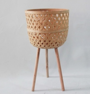 Best Home Decor Popular Rattan Plant Stand, Planter Holder Wholesale Natural Seagrass Vase Handicraft Wicker Flower Pot