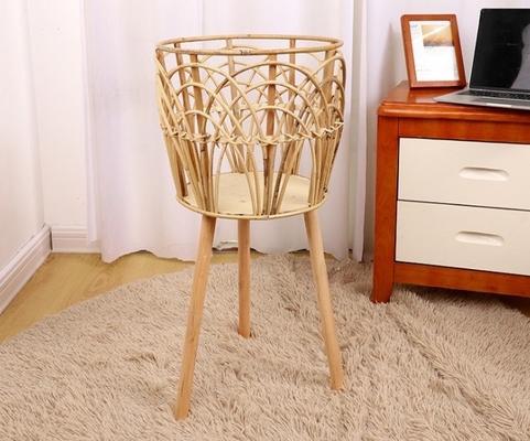 Best Home Decor Popular Rattan Plant Stand, Planter Holder Wholesale Natural Seagrass Vase Handicraft Wicker Flower Pot