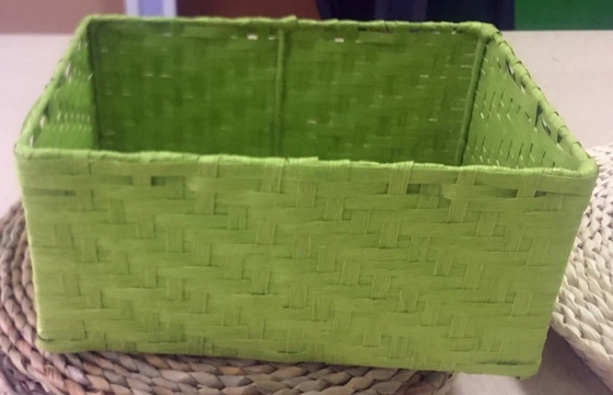 Hot sale eco-friendly waterhyacinth handmade woven water hyacinth cabinet straw storage basket hamper