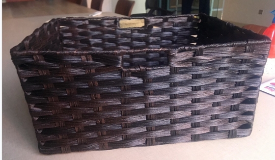 Hot sale eco-friendly waterhyacinth handmade woven water hyacinth cabinet straw storage basket hamper