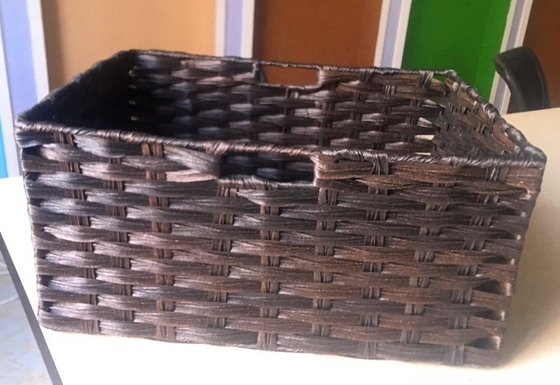 Hot sale eco-friendly waterhyacinth handmade woven water hyacinth cabinet straw storage basket hamper