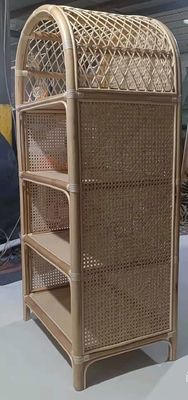 Natural rattan storage ECO friendly home furniture shelves shelf