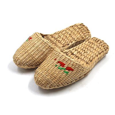 Fashion Unisex Home Women's and Men's Straw Slippers Style Flat Sandals Flip-flops Slippers Handmade New Couple