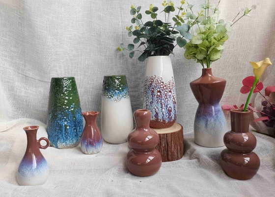 Factory Direct Supply Classic Handmade Pottery Clay Flower Pot Porcelain Ceramic Statued Vase For Home Decor