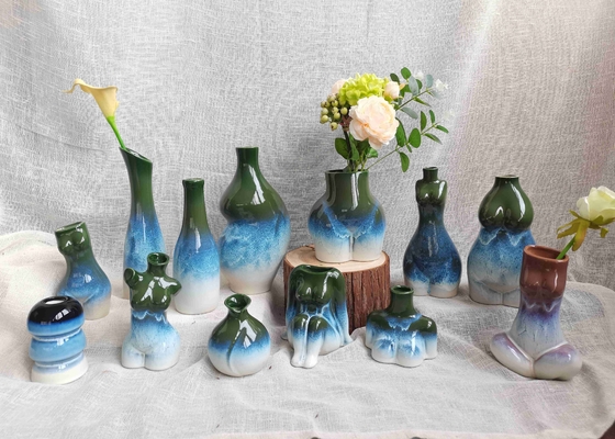 Factory Direct Supply Classic Handmade Pottery Clay Flower Pot Porcelain Ceramic Statued Vase For Home Decor
