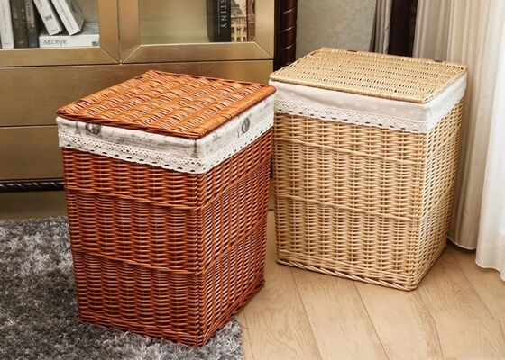 Rattan Wicker Willow Baby Toys Dirty Clothes Storage Laundry Basket ECO Friendly Fashion Baskets Decorations Furniture
