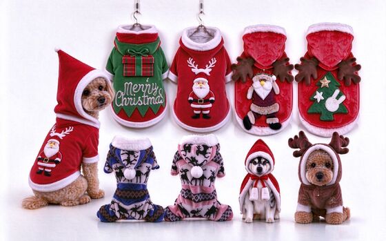 Fashion Pet dog Clothes indoor outdoor cat garments Christmas festival gifts