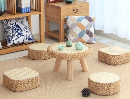 The cane makes up tatami tea table window table of the sitting room windows table
