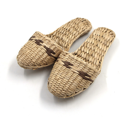 Fashion Unisex Home Women's and Men's Straw Slippers Style Flat Sandals Flip-flops Slippers Handmade New Couple