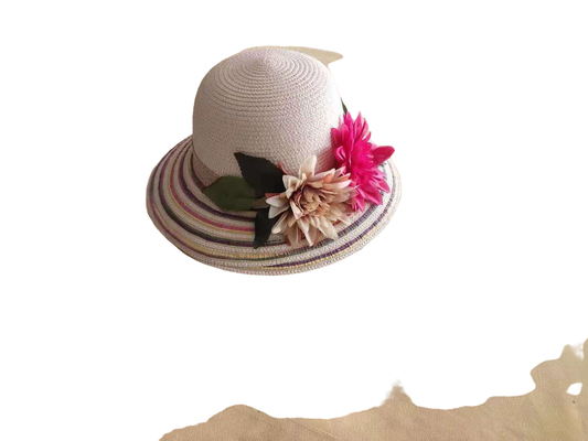 Customize Wholesale Summer Wide Brim Sun Hat Natural Straw Hats Custom Beach Straw Hat